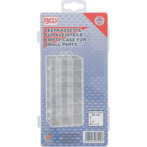 BGS Leerkassette für Kleinteile - 8100