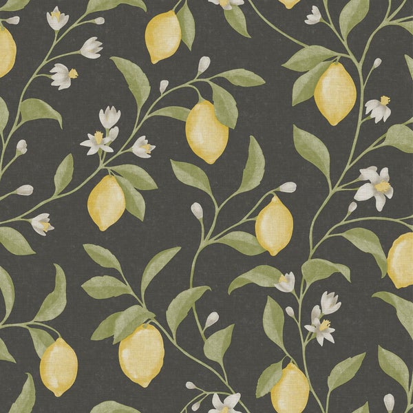 Tapete mit Zitronenmuster