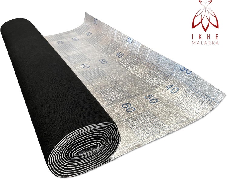 6 m² Selbstklebender Teppich Teppichboden Teppichbelag Bodenbelag Strapazierfähiger Wasserdicht – 120 cm x 500 cm (schwarz)