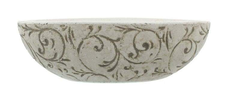 FRANK FLECHTWAREN | Pflanzschale Ranken, BETON, 42 x 22 x 12 cm