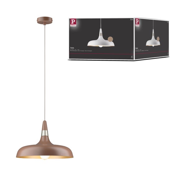 Pendelleuchte Juna Style E27 max. 20W Nougat dimmbar Metall