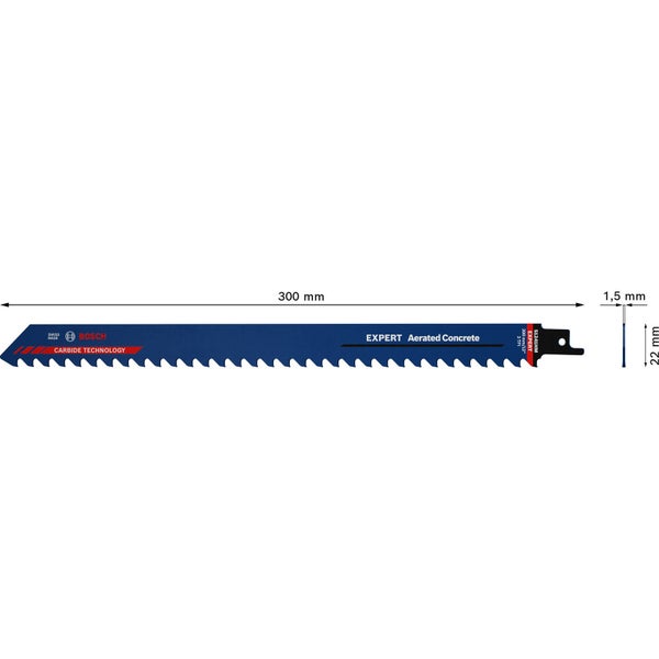 Bosch Expert Aerated Concrete S 1241 HM Säbelsägeblatt - 2608900410