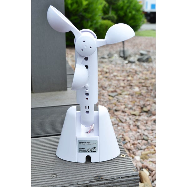 Home Deluxe - Windsensor KANI für Vollkassettenmarkise - Maß: 25 x 6 x 12 cm - 9 Helligkeitsstufen - 5 Windgeschwindigkeiten