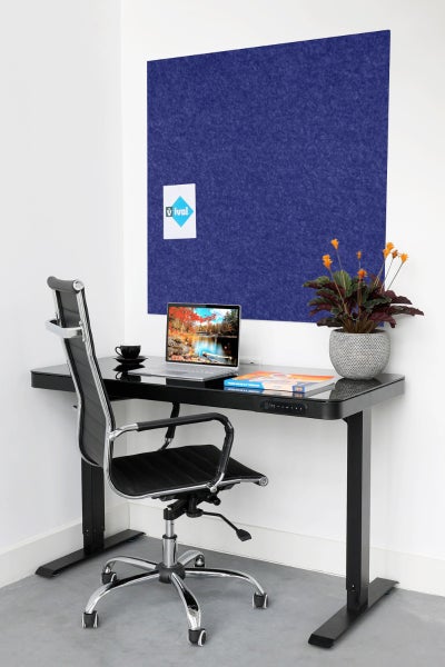 Akustikwandplatte PET-Filz - 100x100 cm - Dunkelblau