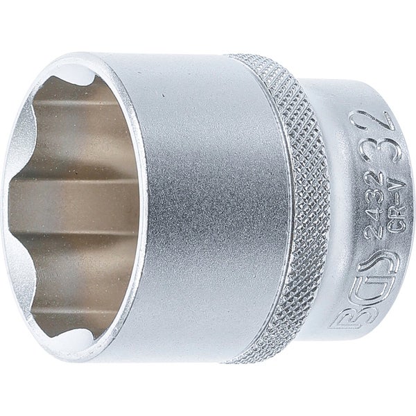BGS Steckschlüssel-Einsatz Super Lock Antrieb Innenvierkant 12,5 mm (1/2) SW 32 mm - 2432