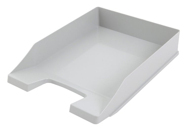 PROREGAL Stapelbare Briefablage Aus Kunststoff HxBxT 6,5 x 25,5 x 34,8 cm Bis DIN A4-Format 10 Stück Grau