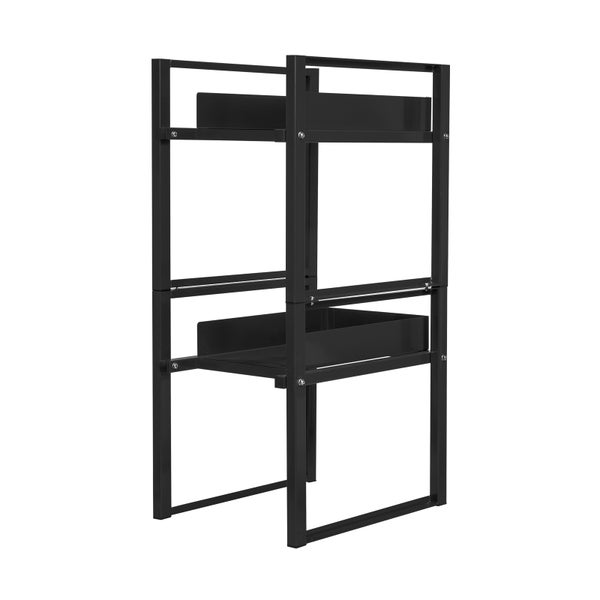 PROREGAL Fassregal für 30-60 Liter Fässer Duo | HxBxT 116x47x65cm | Anthrazitgrau | Regal Fässer Fässerregal Standregal
