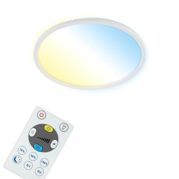 LED Panel Smart WiFi Bluetooth App Steuerung CCT 22 W weiß Kunststoff Briloner