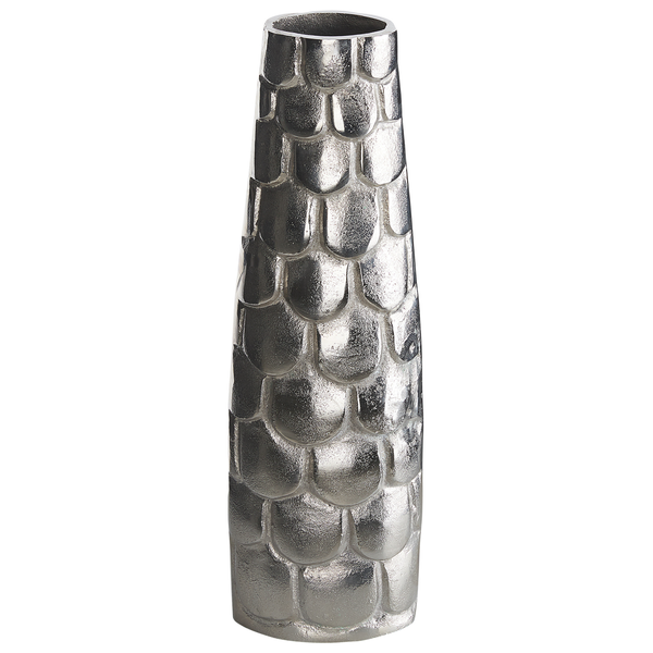 Blumenvase SUKHOTHAI Metall 47 cm Silber