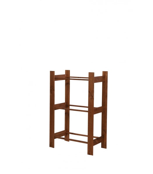 PROREGAL Getränkekistenregal Pinepeak HxBxT 107,4 x 70 x 38,8 cm Für 3 Kisten Kiefernholz Braun