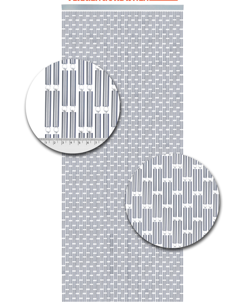 Fliegenvorhang Kunststoffhülsen Weitsprung Silber - 90cm x 210cm