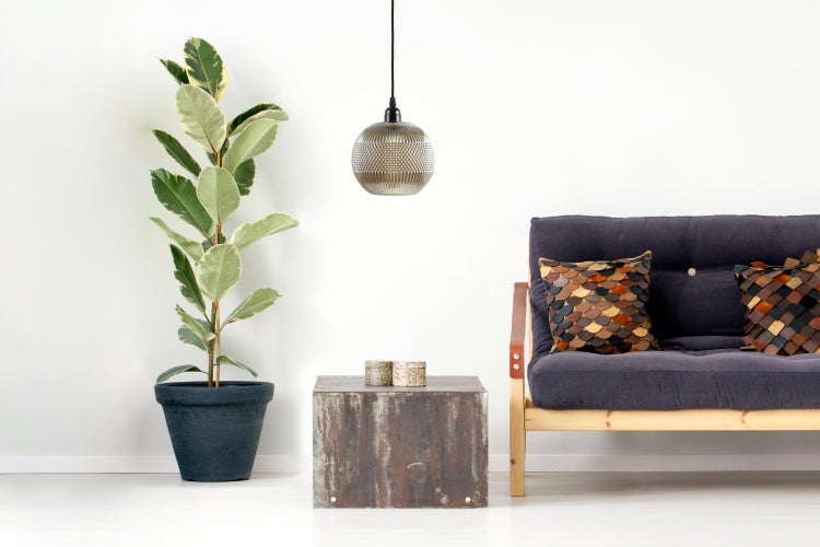 Glaskugel Lampen, Hängelampe aus Glas Modern Taupe 21 cm | Wohnzimmer Esszimmer Leuchte