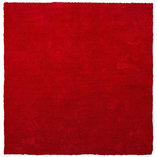 Teppich rot 200 x 200 cm Shaggy DEMRE