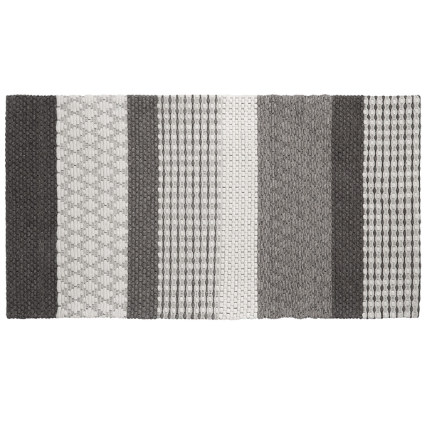 Teppich AKKAYA Grau 80 x 150 cm Wolle