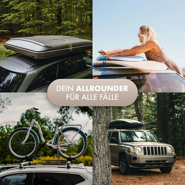 NATURBUMMLER® Abschließbarer Spanngurt - Längenverstellbar bis 4 Meter - Für Dachzelte, Dachboxen, Fahrräder usw.