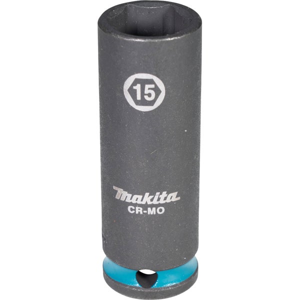 Makita Steckschlüssel aus Chrom-Molybdän-Stahl, Schlüsselweite 15