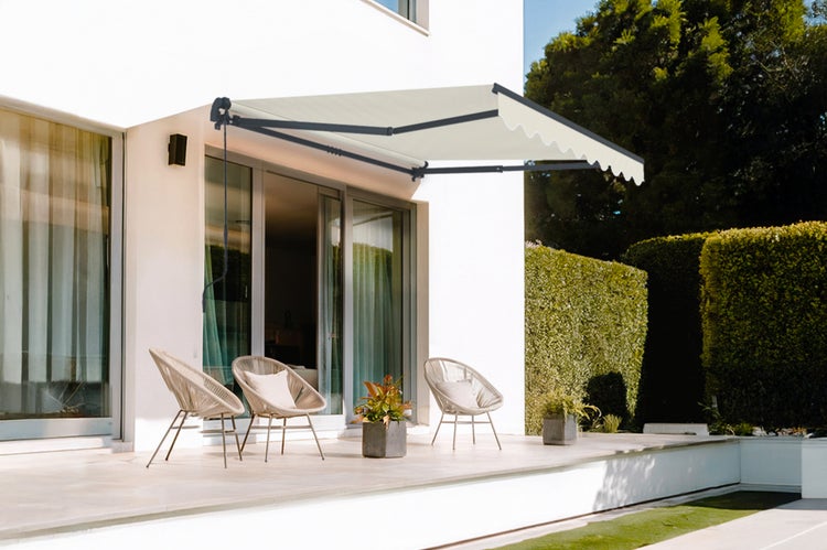 VECCHIO einteilige Markise 2,5m x 2m Beige