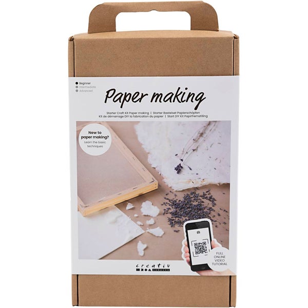 Creativ Company DIY Sets Kreatives mit Karton & Papier Starter Kreativ Set Papierschöpfen, Kreativ Box