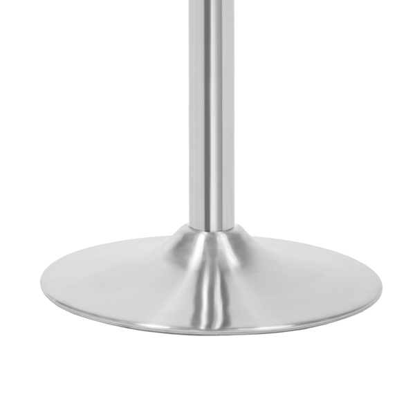 Runder Standfuß aus Metall für einen Bartisch oder Stehtisch.