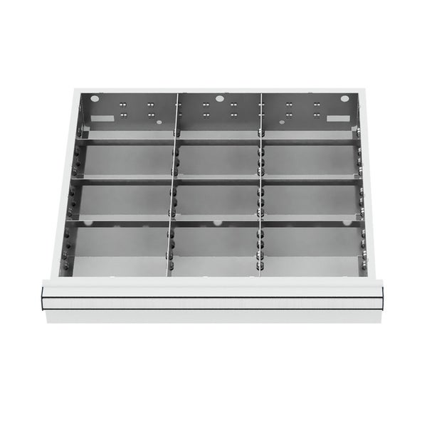 WS24 Schubladeneinteilung Metalleinteilung BLH 100/125 mm Innenmaß 500 x 450 mm - WS24-100166