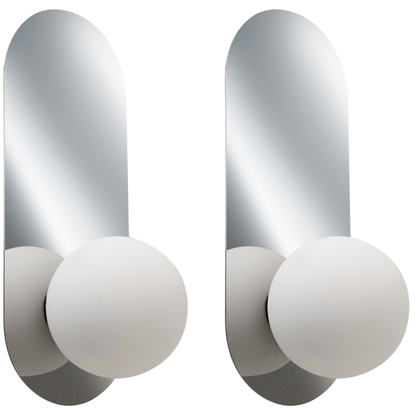 Wandlampe 2er Set LEISI Silber