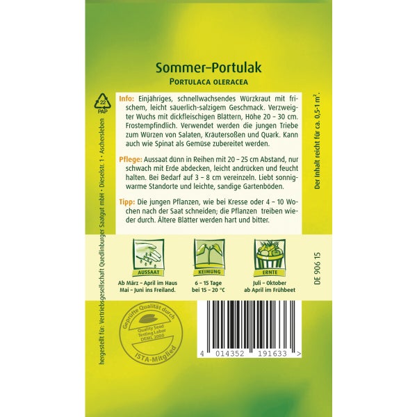 Portulak Samen von Quedlinburger SAATGUT