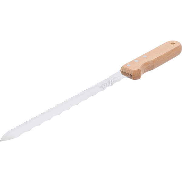 Brotmesser mit Wellenschliff und Holzgriff