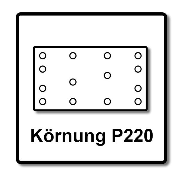 Festool STF 80x133 Schleifstreifen Granat P220 80 x 133 mm 200 Stk. ( 2x 497123 ) für Rutscher RTS 400, RTSC 400, RS 400, RS 4, LS 130
