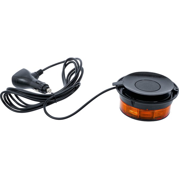 BGS Rundumkennleuchte gelb mit Magnet 12 V / 24 V Ø 130 mm - 70342