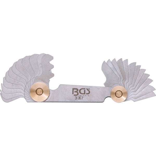 BGS Gewindeschablone 24 Blatt metrisch 0,25 - 6 mm - 3067