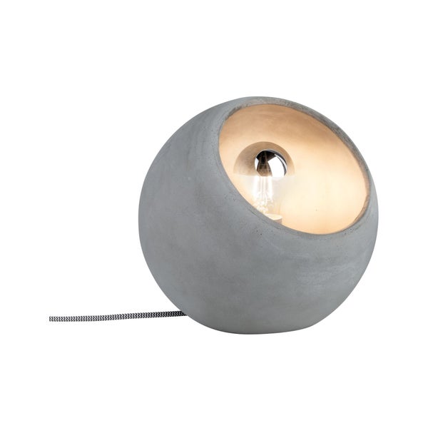 Neordic Tischleuchte Ingram E27 max. 20W Grau Beton