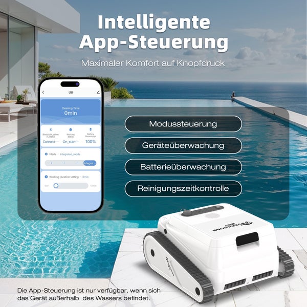 EVERCROSS BOT Poolroboter U8 APP
