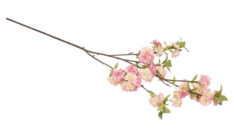 FRANK FLECHTWAREN|Kunstblume Kirschblütenzweig, groß, Höhe 98 cm, KUNSTSTOFF, METALL