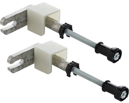 Zwei Fensterrahmenschrauben zur Fensterbefestigung.