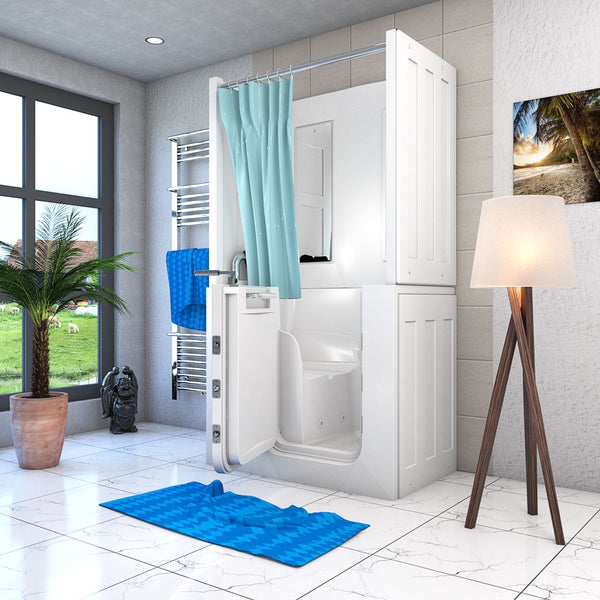 Senioren Dusche Sitzwanne Tür Seniorenwanne S08D-B-L
