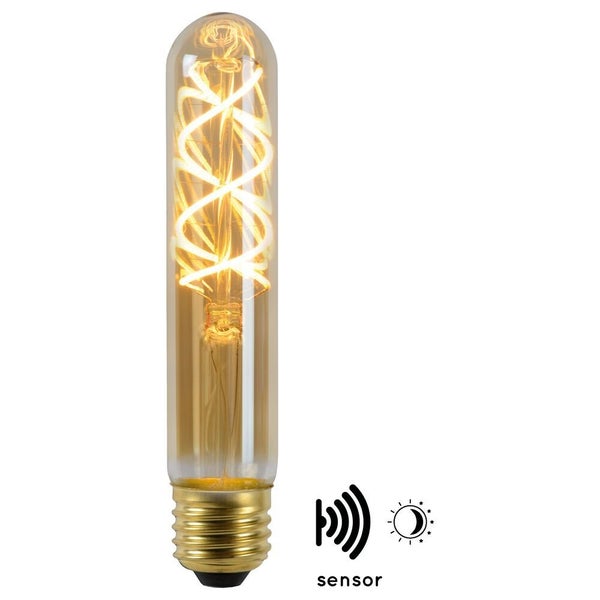 LED Filament Lampe ersetzt 40W E27 Röhre - T32 4W 230lm 2200K Dämmerungssemsor Einerpack