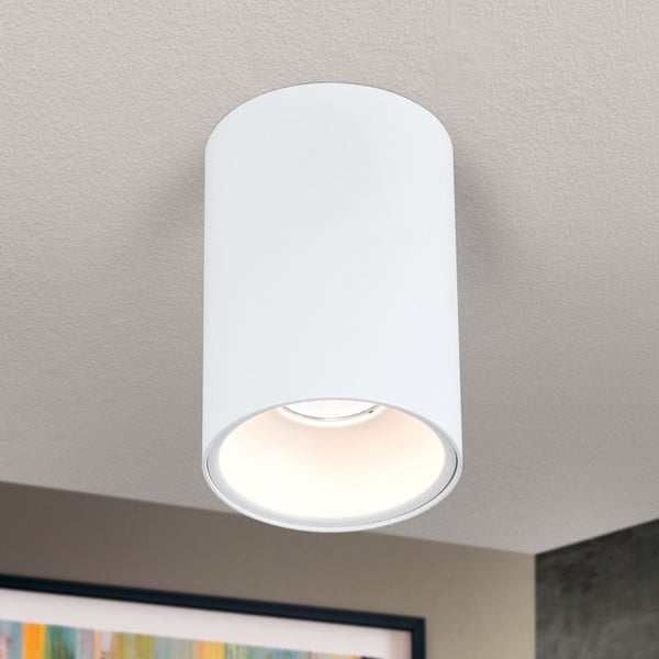 Aufbaustrahler Spot Starlight 1-flammig GU10 Rund Ø 9,6 cm Weiß – Spotleuchte modern LED geeignet
