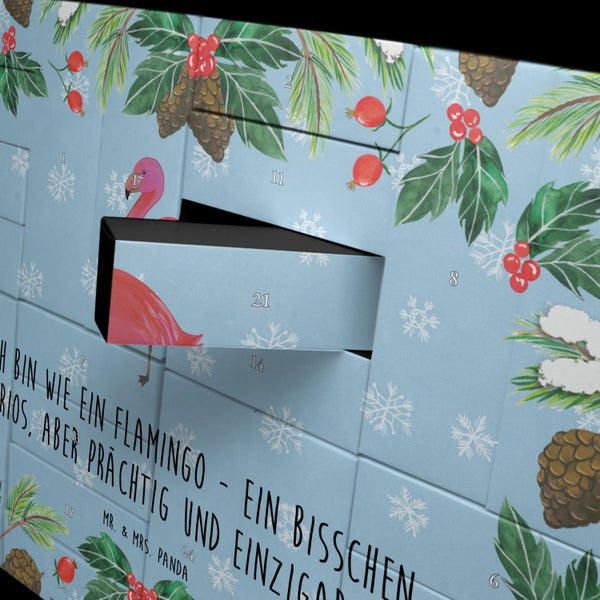 Mr. & Mrs. Panda Befüllbarer Adventskalender Flamingo Classic - Blau Pastell