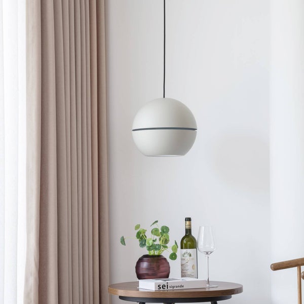 Lucande Pendelleuchte Calantha (Modern) in Alu aus Aluminium (1 flammig, E27) - Deckenlampe Esstischlampe Hängelampe Hängeleuchte Wohnzimmerleuchte