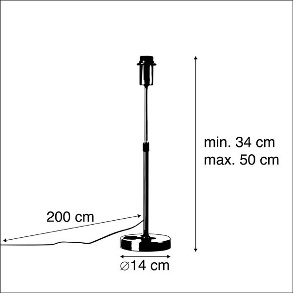 Tischlampe Gold / Messing verstellbar - Parte
