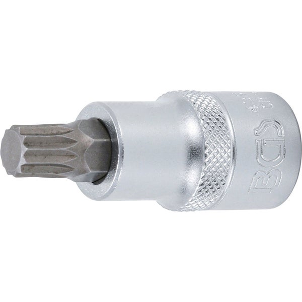 BGS Bit-Einsatz Antrieb Innenvierkant 12,5 mm (1/2) Innenvielzahn (für XZN) M10 - 4353