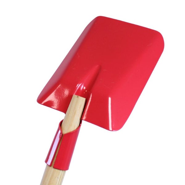 Kinderschaufel (Metall) mit Holzstiel - Pink