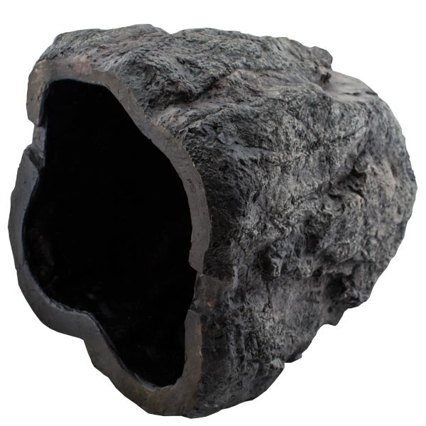 Künstlicher Fels für Aquarium oder Terrarium, Felsenhöhle mit strukturierter Oberfläche und Öffnung.