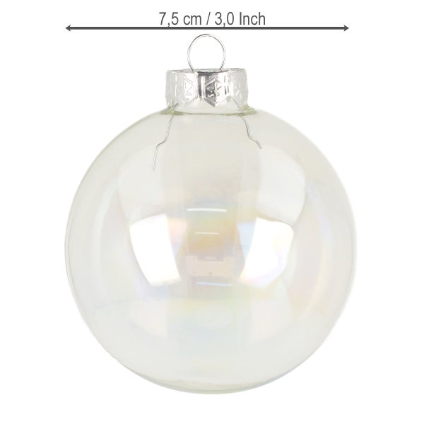 Weihnachtskugel mit 7,5 Zentimeter Durchmesser