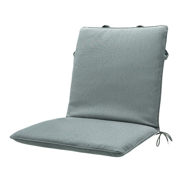 Stuhlauflage Stapelstuhl, Silber-Canvas Eco+ – Ca. 97x49 cm - 4er-Set