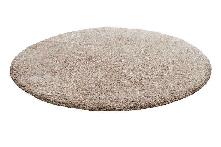 Badteppich Beige Ole WECONhome Basics 90 cm rund