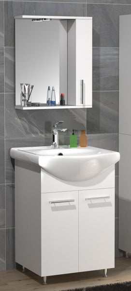 3tlg Waschplatz Waschtisch Spiegelschrank Lisalo M