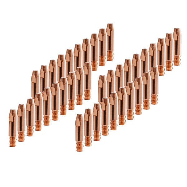 STAHLWERK 2 x Stromdüsen AK25 MB25 Kontaktdüsen M6x28 1,0 mm MIG MAG