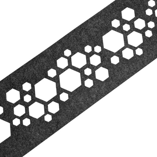 Dekorative Filzbande mit sechseckigem Muster
