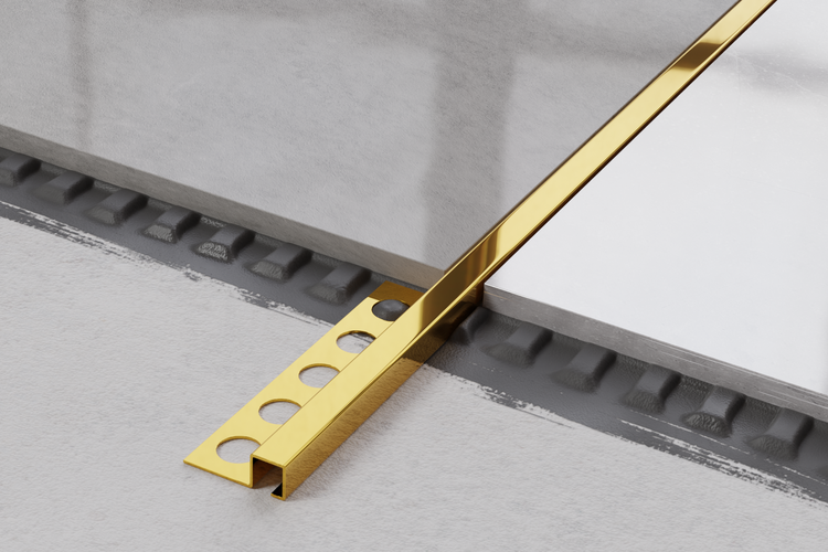 Fliesenprofil aus Metall für Wandfliesen